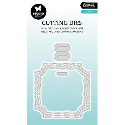 StudioLight Torn Edge Cutting Die - Square Tag