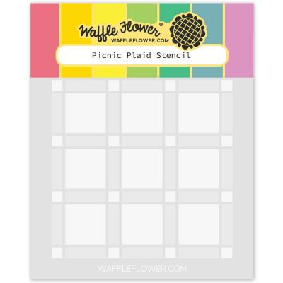 Waffle Flower Stencil - Picnic Plaid