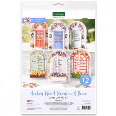 Katy Sue Designs Card Making Kit - GArched Floral Windows & Doors