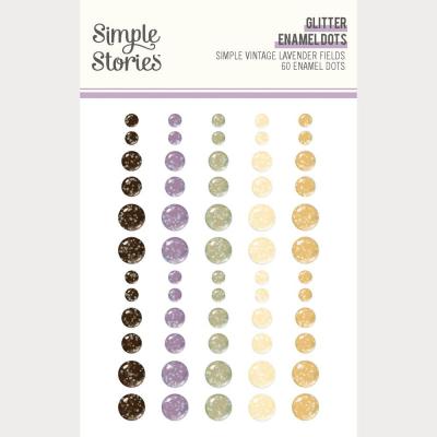 Simple Stories Simple Vintage Lavender Fields - Glitter Enamel Dots