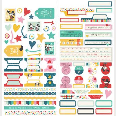 Simple Stories Say Cheese Happiest Place - Cardstock Stickers Basics