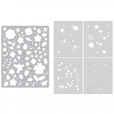 Hero Arts Spring Meadow Die & Stencil Bundle - Meadow Blooms
