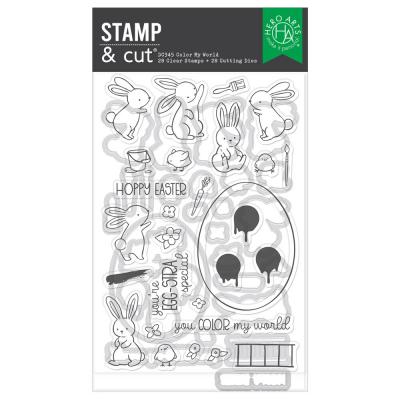 Hero Arts Eggstra Special Stamp & Cut Set - Color My World