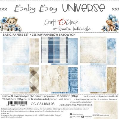 Craft O'Clock Baby Boy Universe - Basic Paper Set