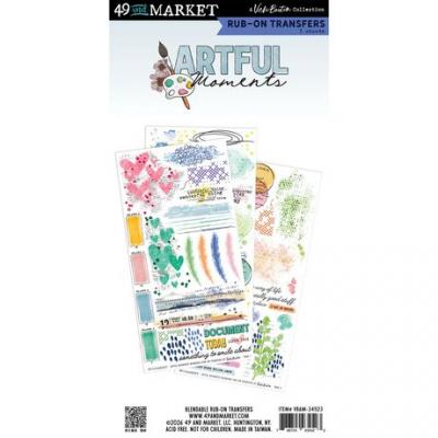 49 And Market Artful Moments - Rub-On Transfers
