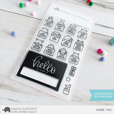 Mama Elephant Stempel - Name Tag