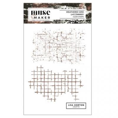 Lisa Horton Crafts Muse & Maker Stempel - Weather Grid