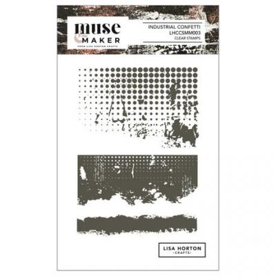 Lisa Horton Crafts Muse & Maker Stempel - Industrial Confetti