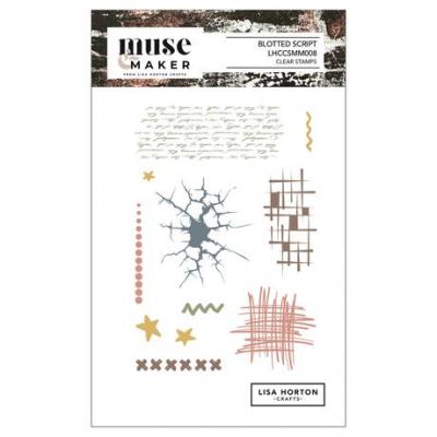 Lisa Horton Crafts Muse & Maker Stempel - Blotted Script