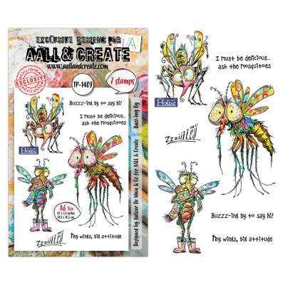 Aall and Create Pun & Paws Stempel - Buzz-ing By