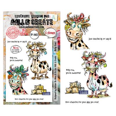 Aall and Create Pun & Paws Stempel - Holy Cow!