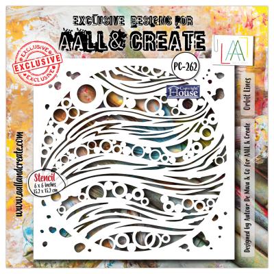 Aall and Create Energy In Orbit Stencil - Orbit Lines