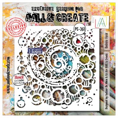 Aall and Create Energy In Orbit Stencil - Bubble Field