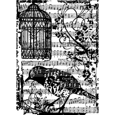 Stampers Anonymous Tim Holtz Stempel - Birdsong