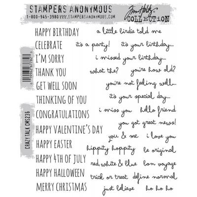 Stampers Anonymous Tim Holtz Stempel - Crazy Talk