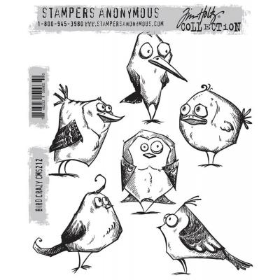 Stampers Anonymous Tim Holtz Stempel - Bird Crazy
