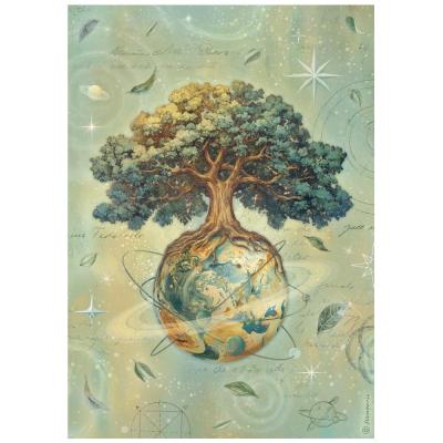 Stamperia A New Beginning Rice Paper - The World Tree