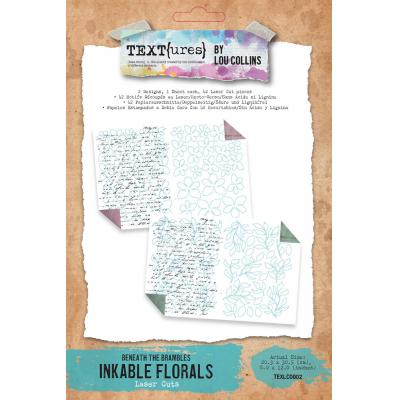 TEXT(ures) Beneath The Brambles - Laser Cut Inkable Florals Pack