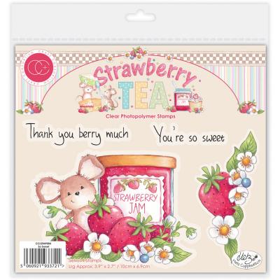 Craft Consortium Strawberry Tea Stempel - So Sweet