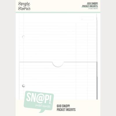 Simple Stories SN@P! Binder Inserts - Pocket 6 x 8 Inch