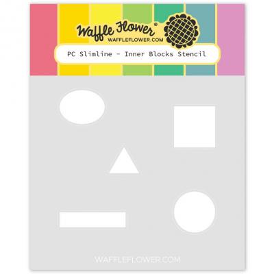 Waffle Flower Postage Collage Stencil - A6 Inner Blocks