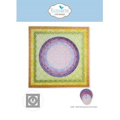 Elizabeth Craft Designs Beautiful Blooms Die - Stitched Squares And Circles