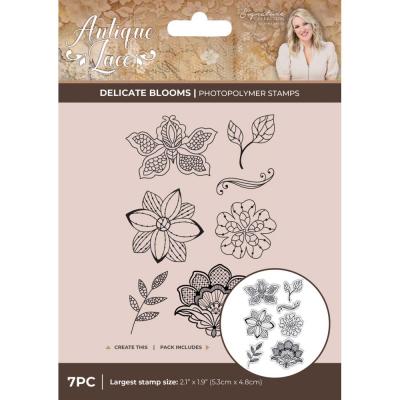 Crafter's Companion Antique Lace Stempel - Floral Lace