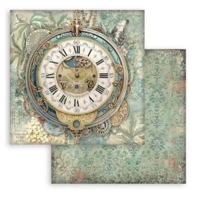 Stamperia Gardens of Time Designpapier - Big Clock
