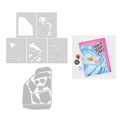 Hero Arts Friends With Flair Stencil + Die Cut - Bundle Jean Jacket