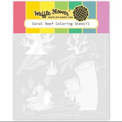 Waffle Flower Stencil - Coral Reef