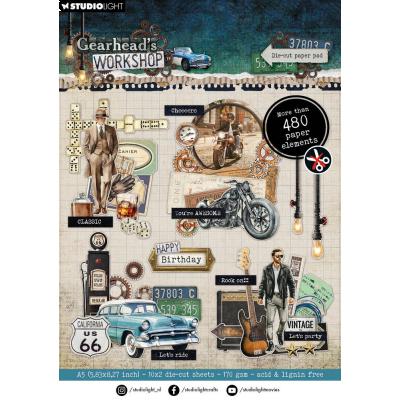 StudioLight Gearhead's Workshop - Die-Cut Paper Pad