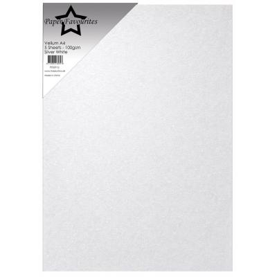 Paper Favourites Vellum - Silver White