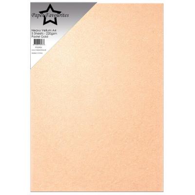 Paper Favourites Heavy Vellum - Pastel Gold