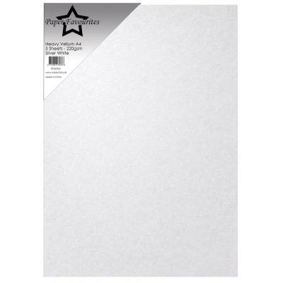 Paper Favourites Heavy Vellum - Silver White