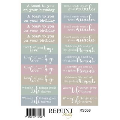 Reprint The Pottery - Stickers Text