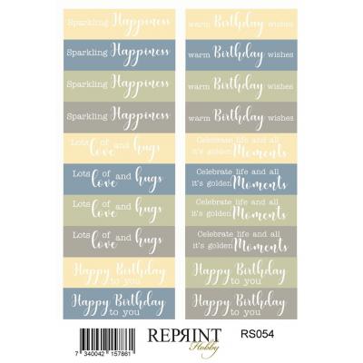 Reprint Summer Meadow - Stickers Text