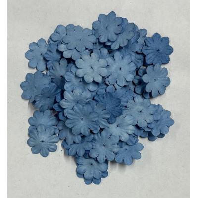 Reprint Paper Flowers - Dusty Blue