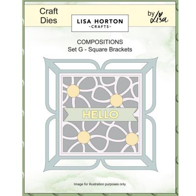 Lisa Horton Crafts Composition Layout Dies Set G - Square Brackets