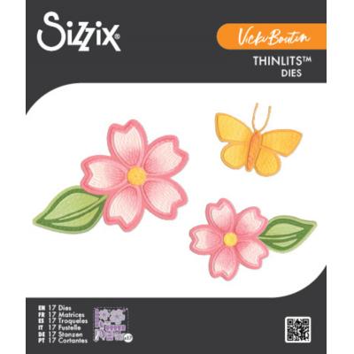 Sizzix Vicki Boutin Die Set - Stitched Floral