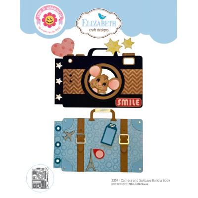 Elizabeth Craft Designs Destination Fun Die - Camera And Suitcase Build A Book