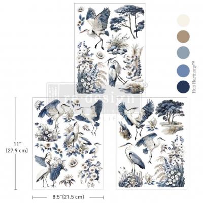 Prima Marketing Re-Design Middy Transfers - Silver Heron