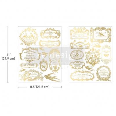 Prima Marketing Re-Design Transfers Gold - Chant Du Matin