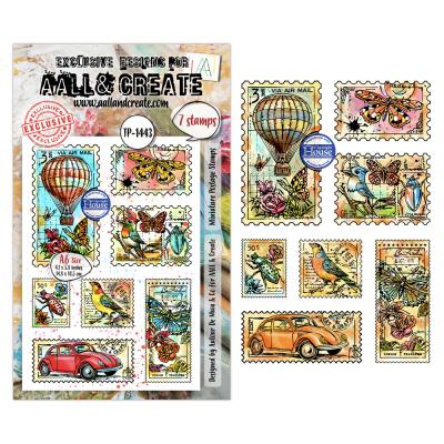 Aall and Create Dispatch Transit Stempel -  Miniature Postage Stamps
