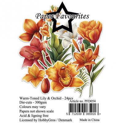 Paper Favourites Die-Cuts - Warm-Toned Lily & Orchid