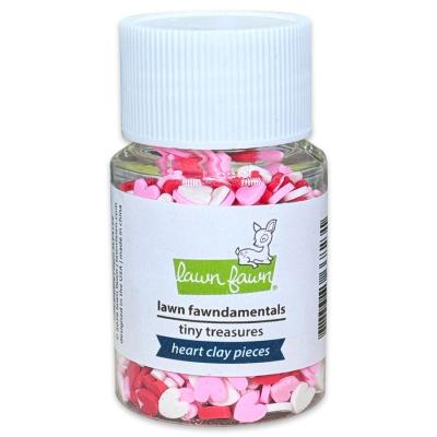Lawn Fawn Tiny Treasures Heart Clay Pieces