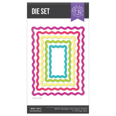 Hero Arts You've Got A Friend Die - Squiggly Rectangle Frames