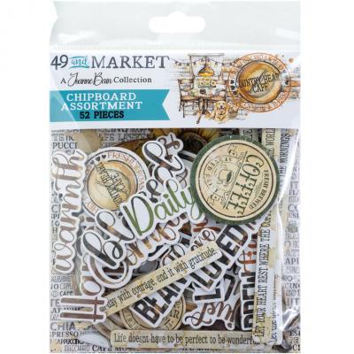 49 And Market Country Heart Café - Chipboard Assortment