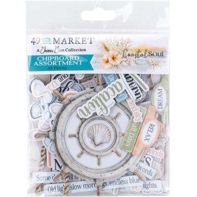 49 And Market Coastal Soul - Chipboard Assortment
