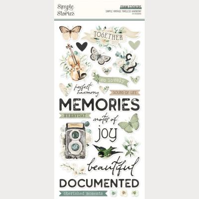 Simple Stories Simple Vintage Timeless Harmony - Foam Stickers