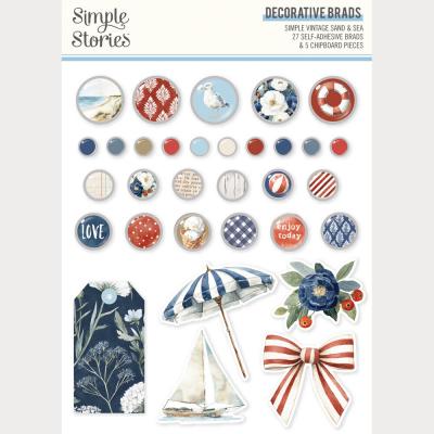 Simple Stories Simple Vintage Sand & Sea - Decorative Brads